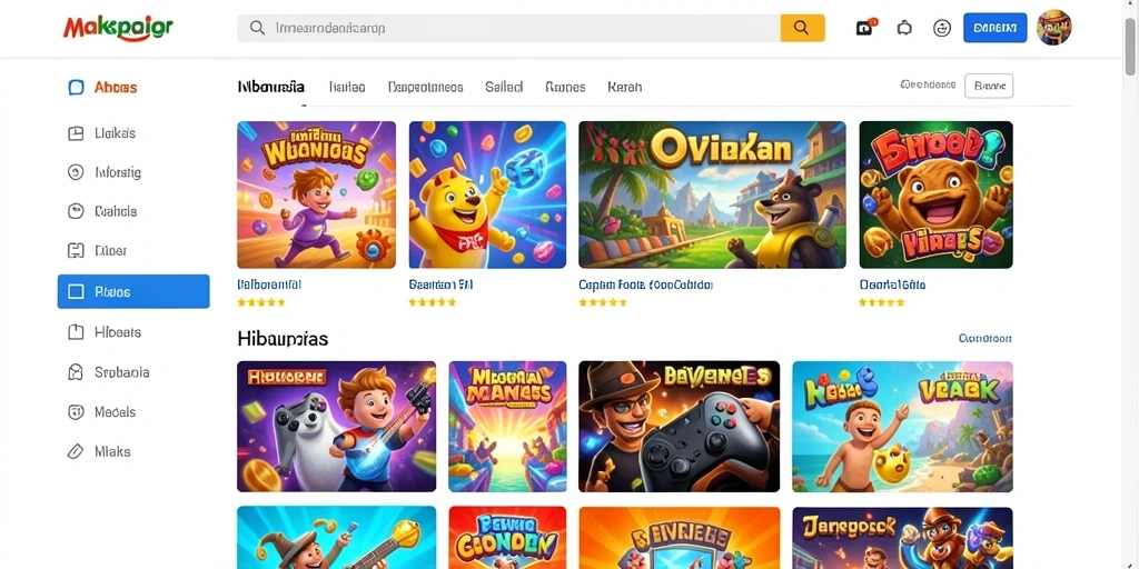 c7890 - Menu permainan dengan berbagai pilihan mode.